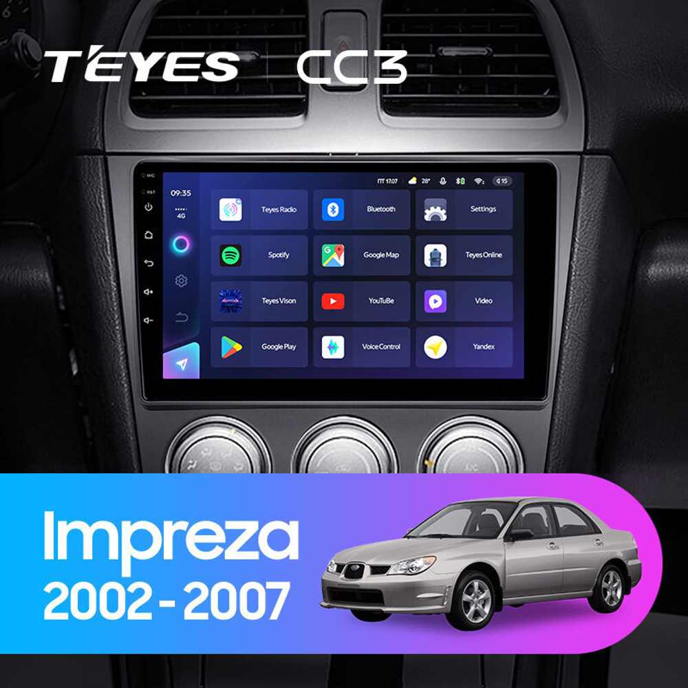 Teyes CC3 9" для Subaru Impreza 2002-2007