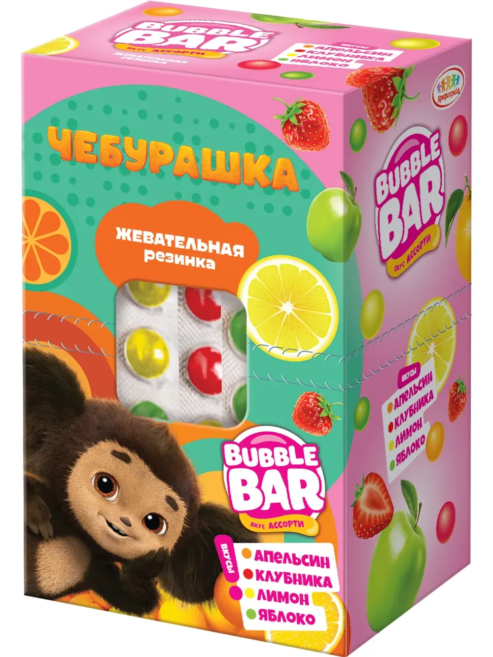 Жевательная резинка на блистер "Чебурашка" 12гр