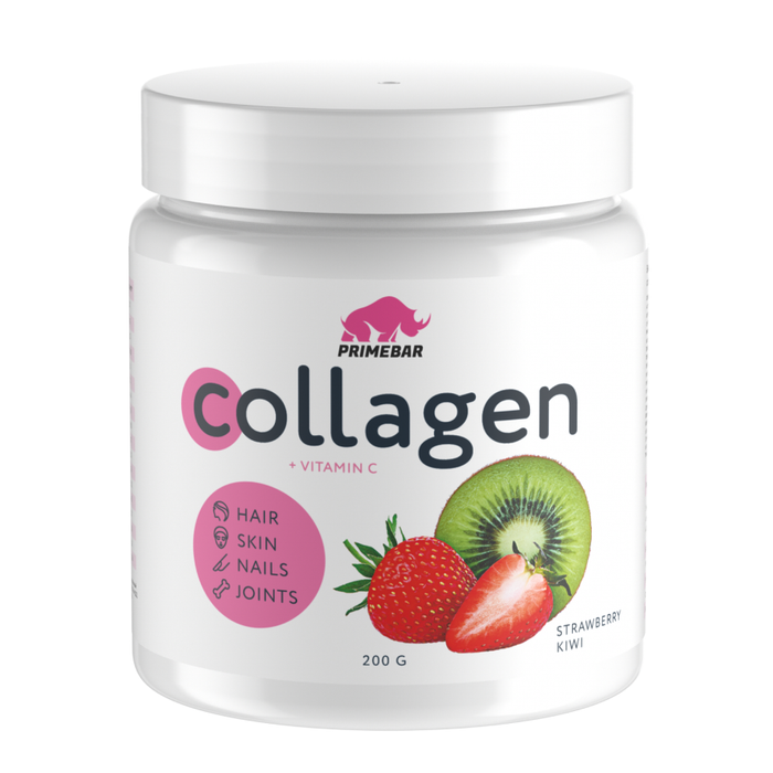 Коллаген &quot;Клубника-киви&quot;, Collagen Strawberry-Kiwi, Prime Kraft, 200 г