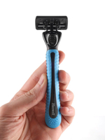 Станок для бритья HAOWELL 5 многоразовых картриджа c 6 лезвиями , плавающая головка, полоска Aloe+витамин E