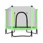 Батут с сеткой, диаметр 5 фт, зеленый