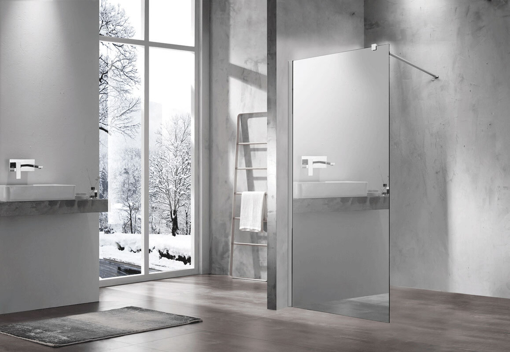 Душевая перегородка Walk-In VSW-1H100MR, 1000*2000, хром, стекло зеркальное