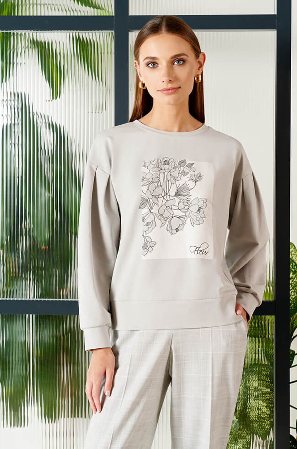 22650 Джемпер женский (серый)