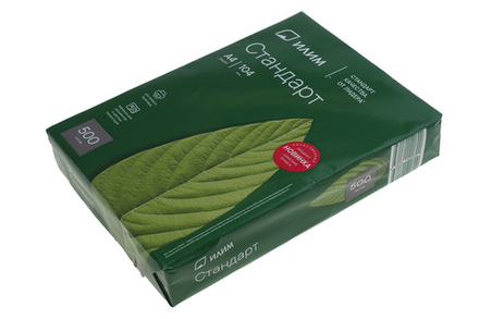 Бумага для офисной техники Илим Стандарт белая А4 класс C белизна 146+-3% CIE 80г/м2 500л АО "Группа "Илим"