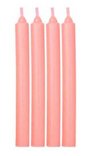 Свеча пастель 20*170мм 4шт/уп Коралл