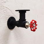 Кронштейн для настенных полок из стали и чугуна в стиле Лофт белого цвета