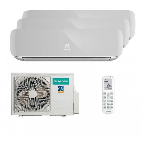 Мульти сплит-система Hisense на 3 комнаты (25+25+25 кв.м.) Silver
