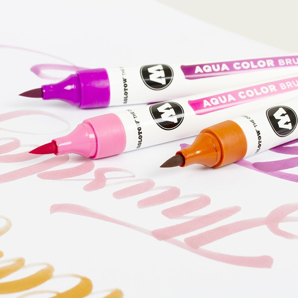 Набор маркеров Molotow AQUA COLOR BRUSH Grey SET - 12шт
