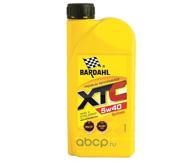 BARDAHL XTC 5W40 SN/CF A3/B4 Масло моторное синтетическое 1L