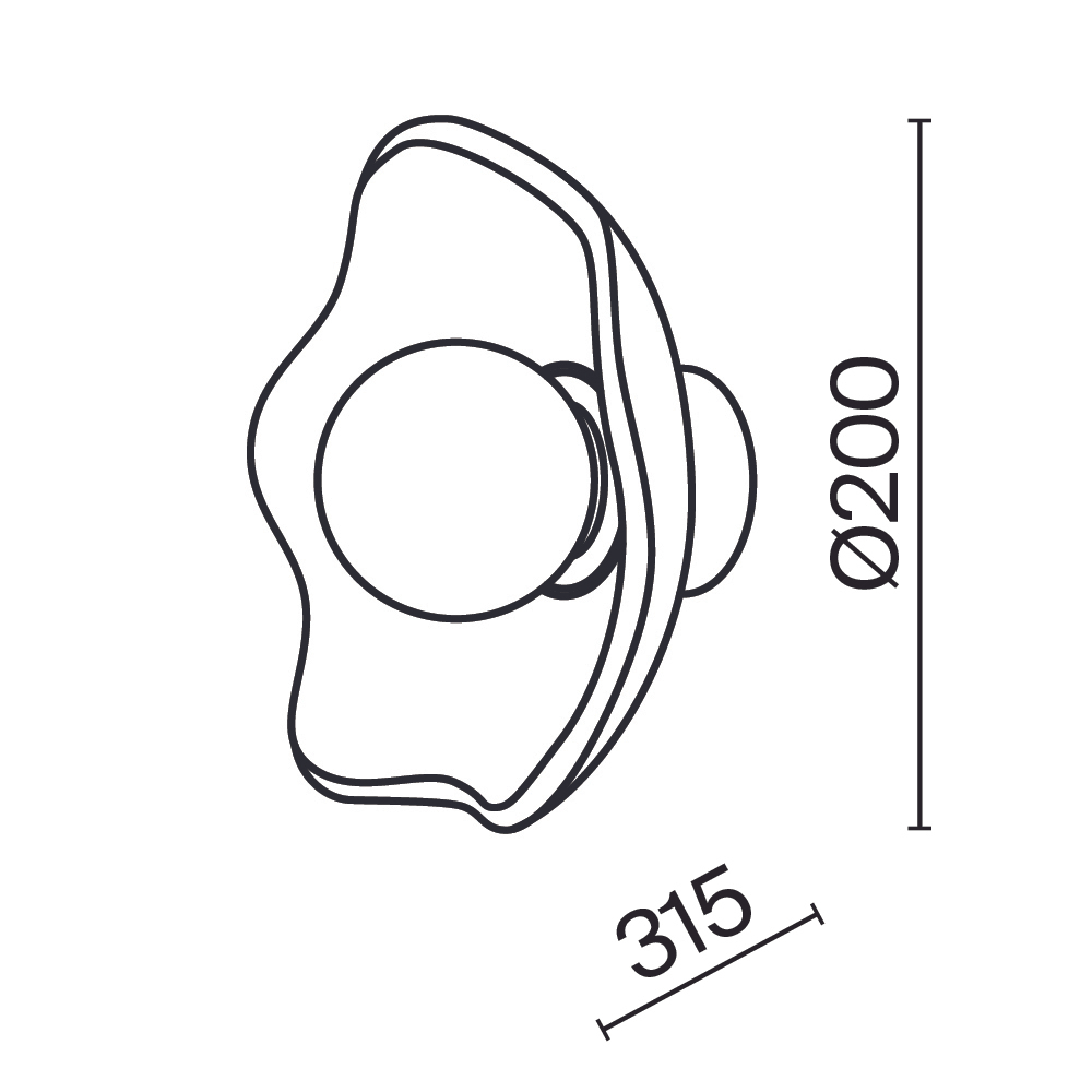 Настенный светильник (бра) Maytoni MOD207WL-01BS