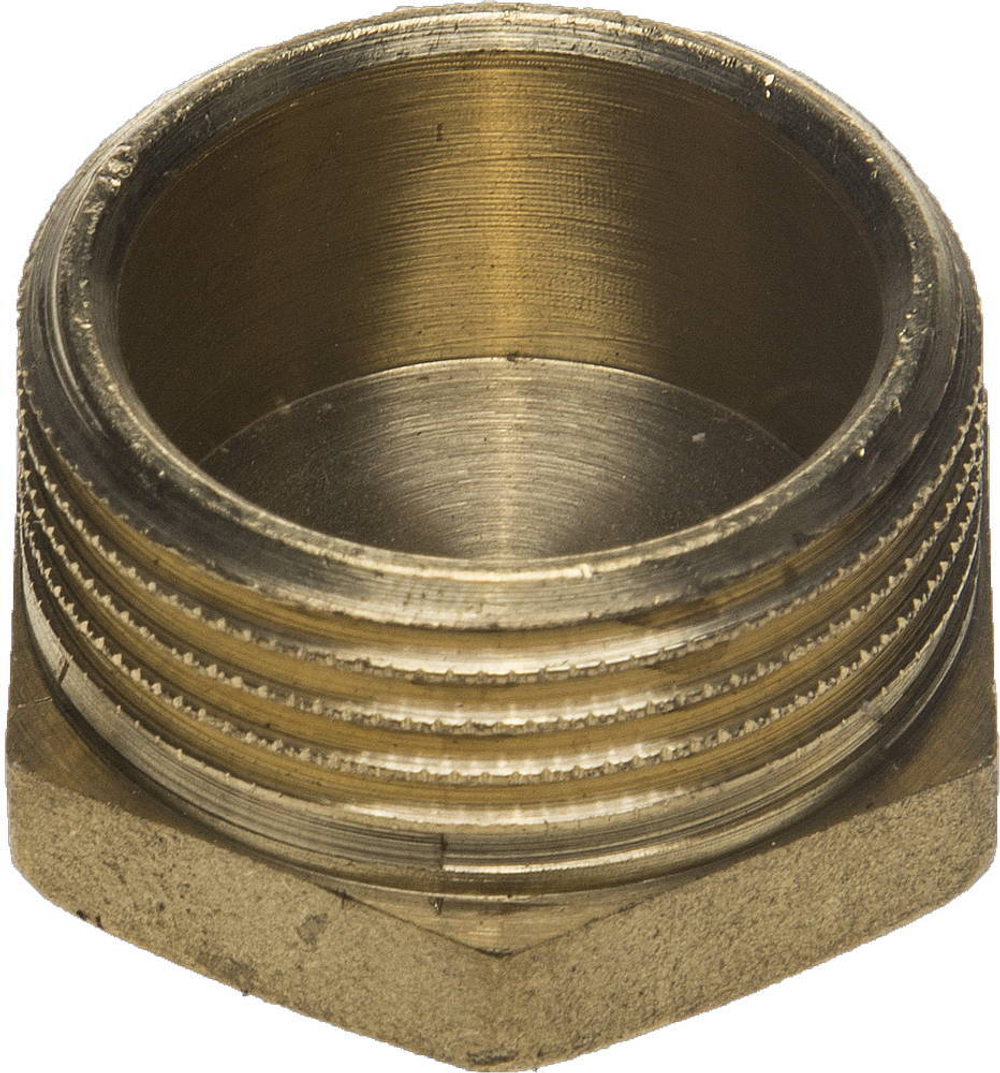 GENERAL FITTINGS 1″, наружная резьба латунь, заглушка (51098-S-1)