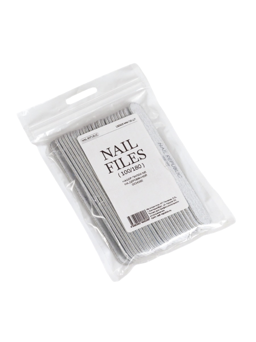 Пилка прямая PREMIUM на деревянной основе 100/180 13 см, 25 шт