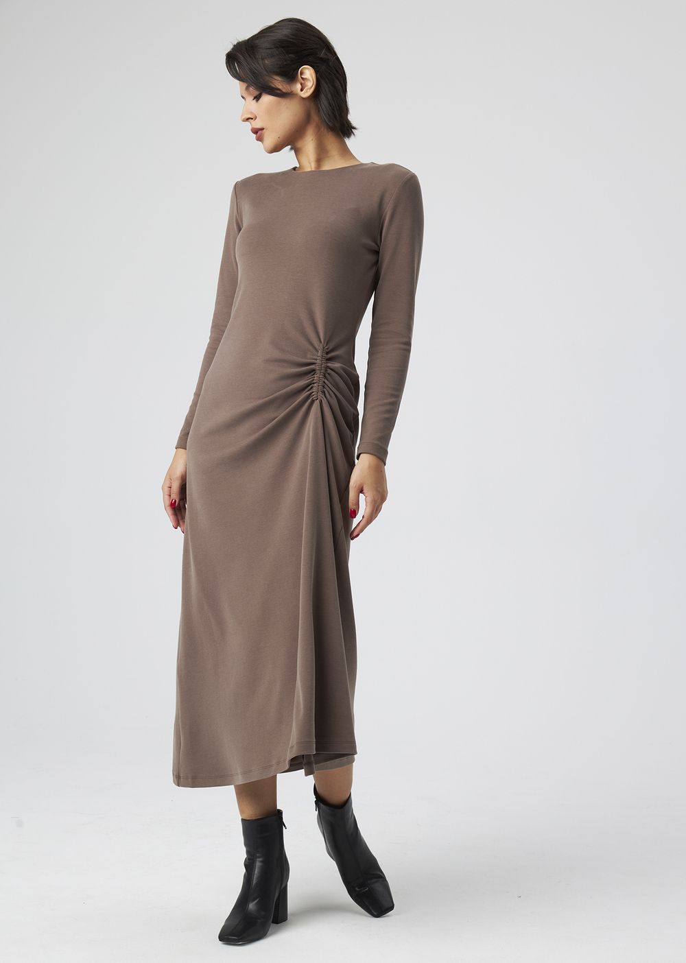 DRESS | M | BROWN