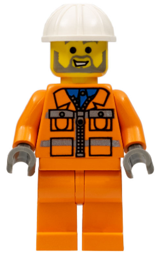 Минифигурка LEGO con001 Строитель в куртке