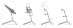 Стульчик для кормления Cybex Lemo 4 в 1 с мягкими чехлами Comfort Inlay Suede Grey/Suede Grey
