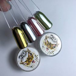 Zoo nail Зеркальный пигмент Lux silver, серебро, 0,5гр