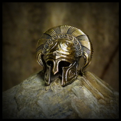 Бусина "SPARTA" для темляков или браслетов , латунь