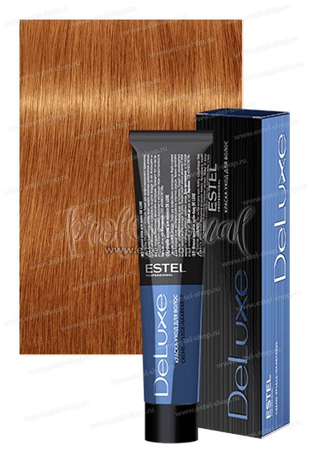 Estel DeLuxe 8/34 Светло-русый золотисто-медный 60 мл