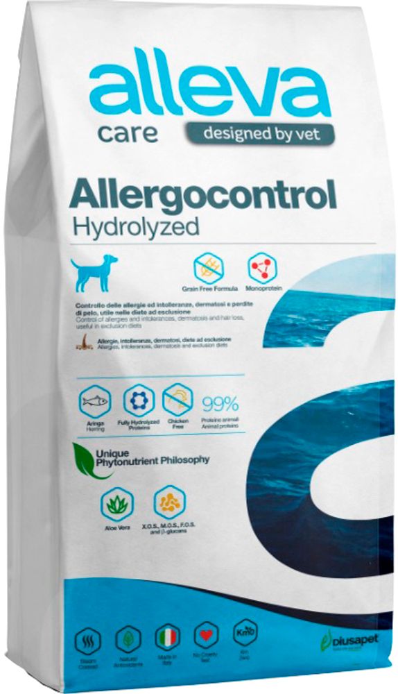 Alleva Care 2кг Allergocontrol Корм для собак, диетический, при аллергии