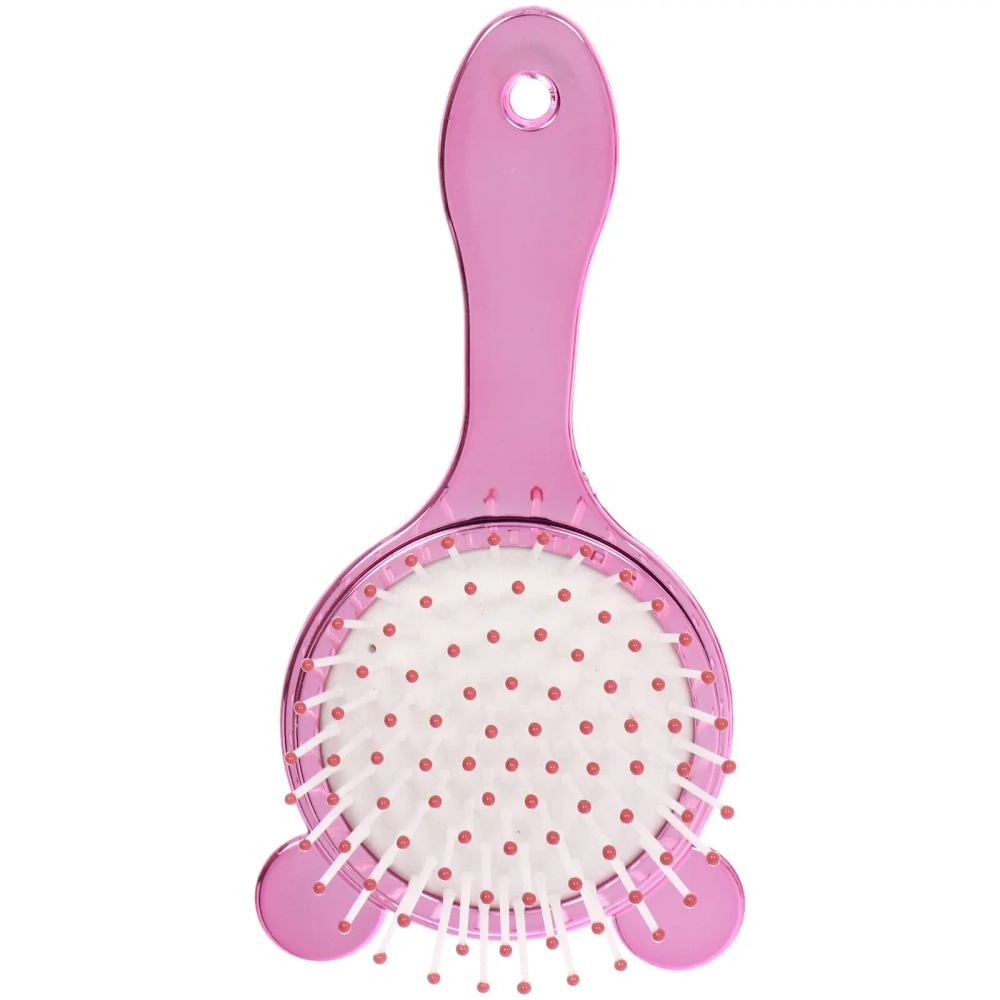 Расческа массажная детская зеркальная «ЛАВАНДА», мишки, микс 4 цвета, 7*16см (блистер Ultramarine)