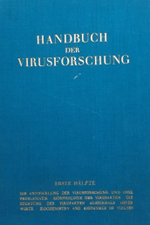 Handbuch der Virusforschung. Справочник по вирусологическим исследованиям