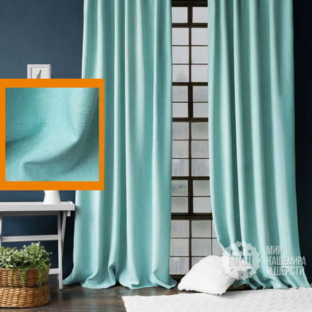 Готовые шторы для дачи ДЖЕРРИИ (арт. BL01-274-08) - (140х270)х2 см. - голобой