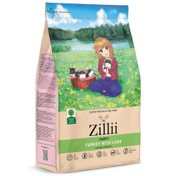 Сухой корм ZILLII Puppy для щенков всех пород с индейкой и ягнёнком, пакет 15кг