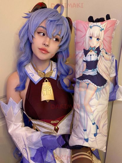 Мини дакимакура Ванилла из Кошачий рай Некопара арт. M0210, 60х20 см