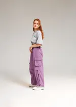 Брюки Called a Garment Multi pocket сиреневые