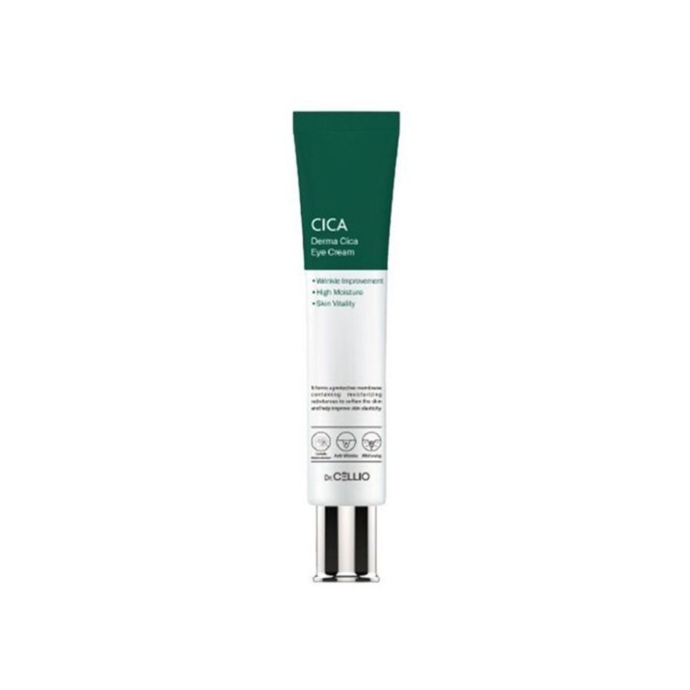 Dr.Cellio Cica Derma Ampoule Eye Cream крем для кожи вокруг глаз для повышения эластичности с центеллой