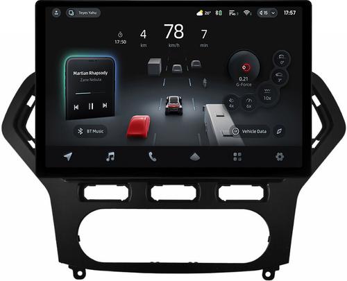 Магнитола для Ford Mondeo 4 2007-2010 (рамка чёрная) - Teyes CC4-PRO монитор 13" 2K QLED на Android 13, Быстрейшая, Snapdragon 778G, ИИ, CarPlay, DSP, 4G SIM-слот