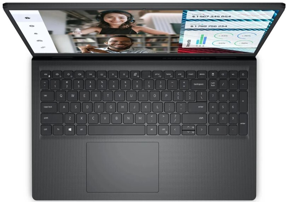 Ноутбук  Dell Vostro 3520 15.6 ", Core i5, 16 Гб RAM, 512 Гб SSD, Iris Xe Graphics, Черный