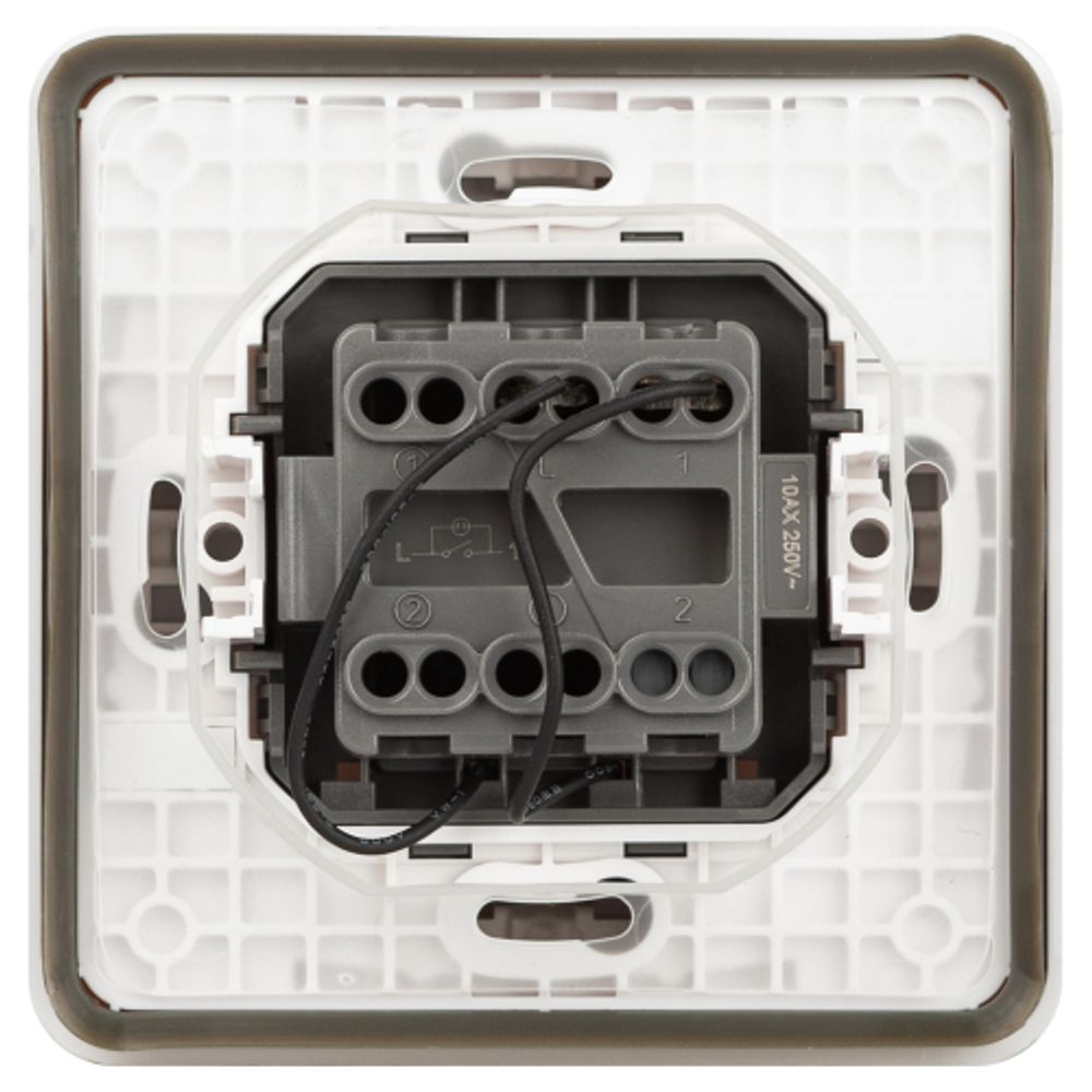 Выключатель ЭРА Эксперт 11-1522-01 с подсветкой IP55 10АХ-250В СУ белый