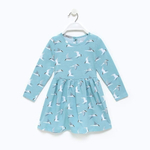 Платье на кулирке А.9-60-4. серо-голубой, р.98 9588726 (Luneva)