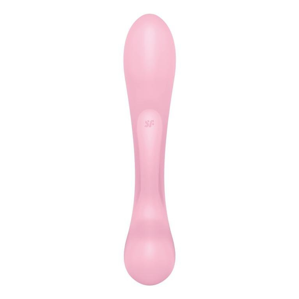 Гибкий вибратор-кролик 2 в 1 Satisfyer Triple Oh, розовый