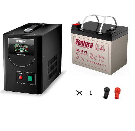 Комплект ИБП Stark Country 500 PS + АКБ Ventura GPL 12-33