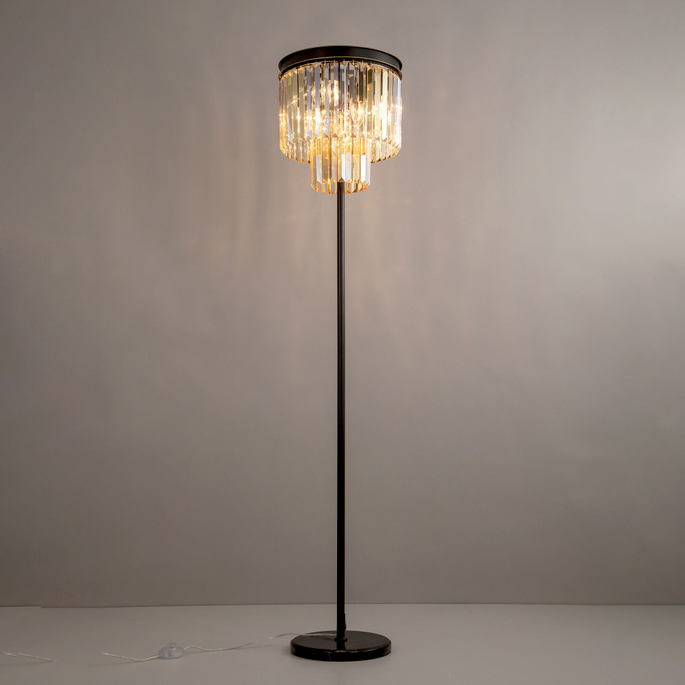 Citilux Мартин CL332962 Торшер хрустальный Шампань