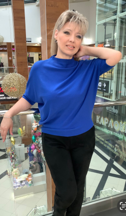 Укороченный джемпер "летучая мышь"