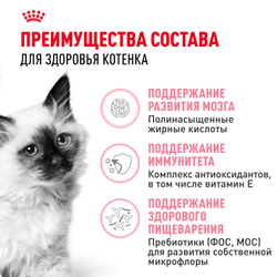 Royal Canin Kitten Корм сухой сбалансированный для котят в период второй фазы роста до 12 месяцев - 10 кг