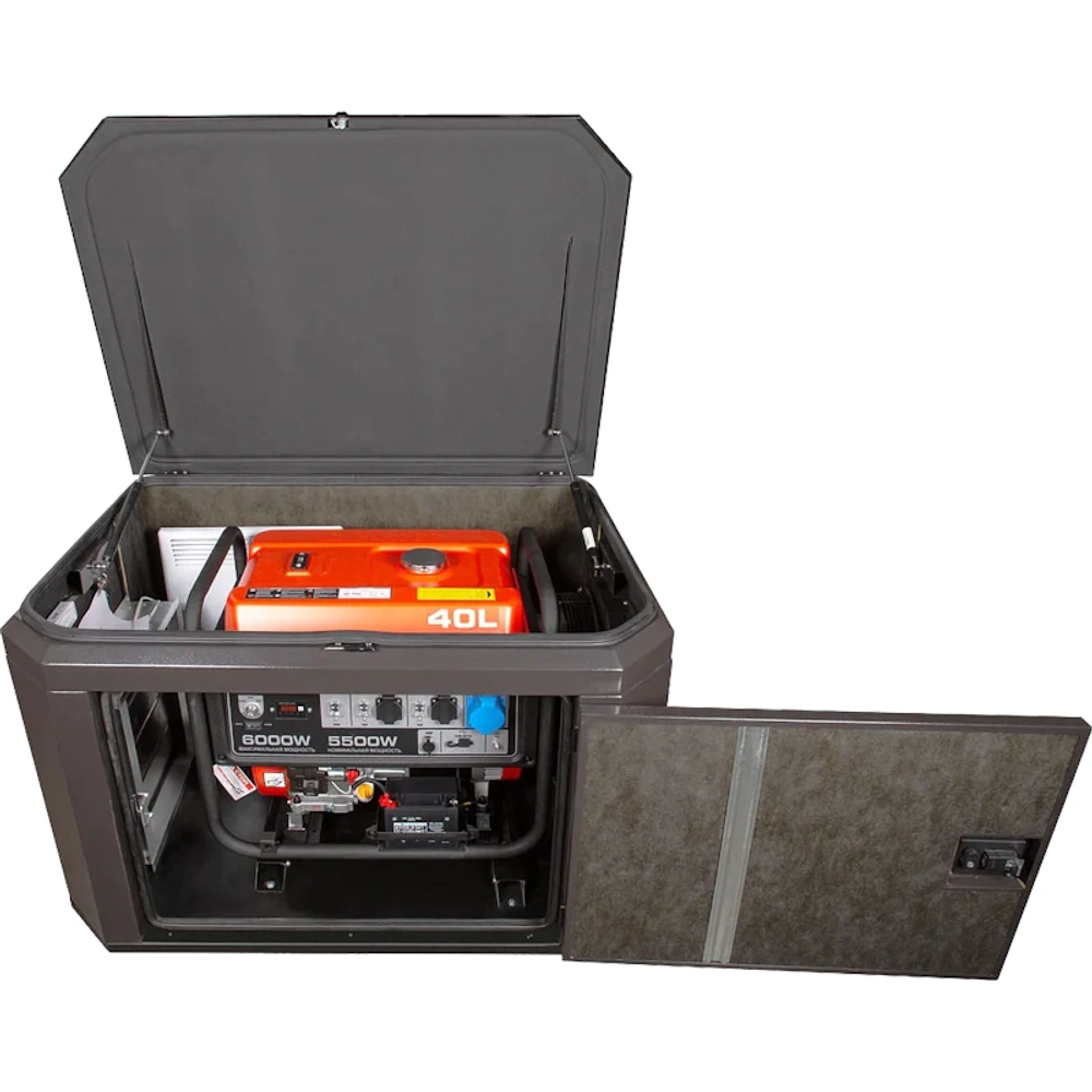 A-iPower A7000EAX бензиновый генератор в кожухе 1200 RAL 8019 с блоком АВР 400В/25А (8 pin) New УТ-11182566/29109