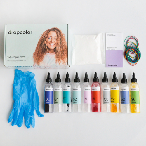 Тай-дай набор 10 цветов линейка #3