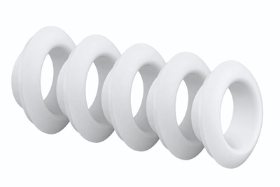 Комплект из 5 сменных насадок Deluxe Climax Tips (Цвет: белый)