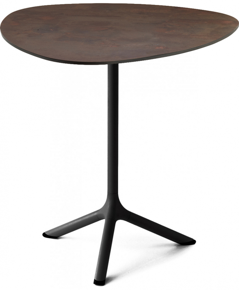 Стол ламинированный обеденный складной Scab Design Tripe Folding, черный, кортен