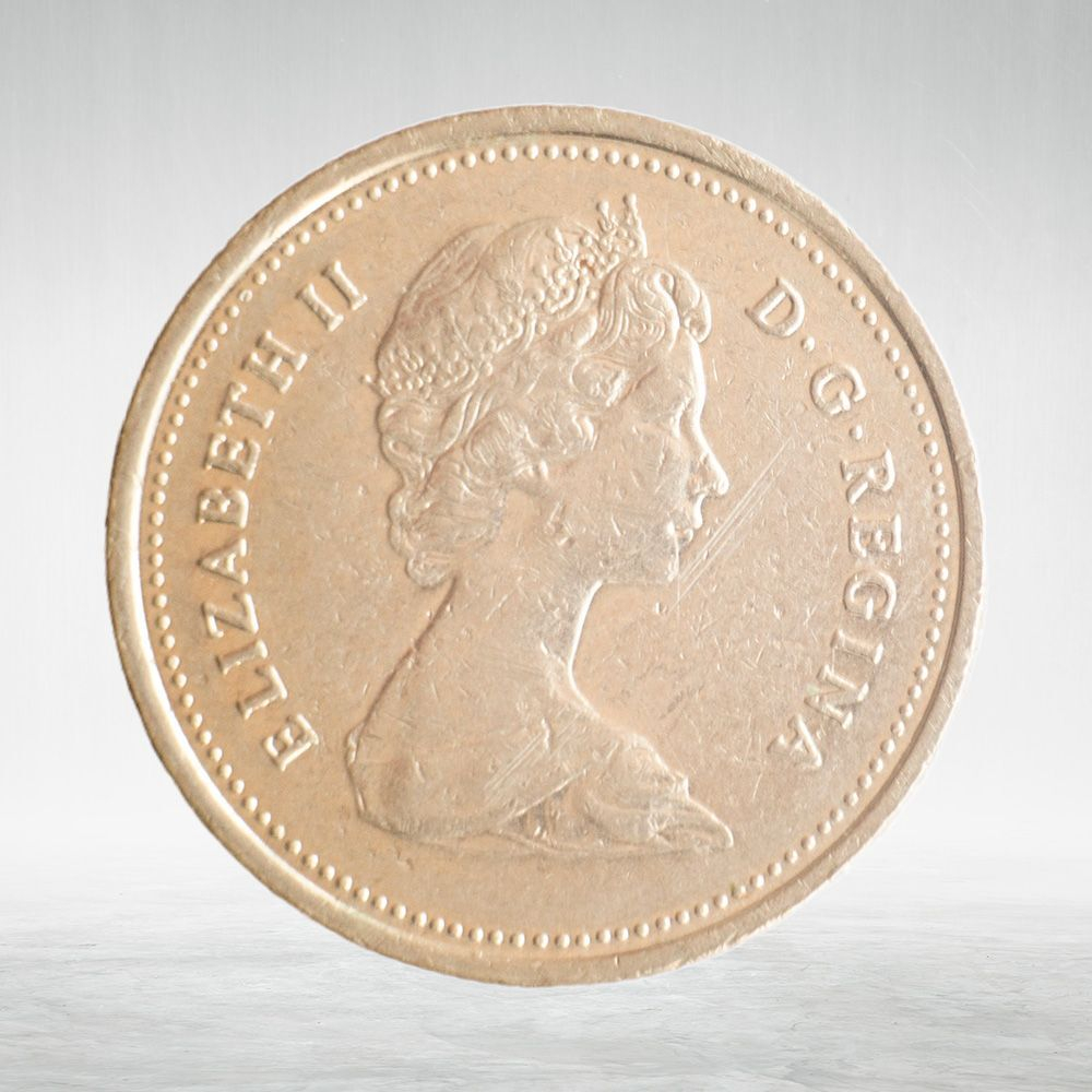 Canada, 25 Cents, 1985 – Elizabeth II (Second Portrait), VF