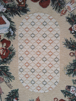 Декоративная гобеленовая салфетка Новогодние игрушки М 32*46