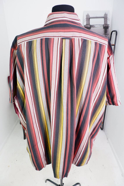 Рубашка Greystone в полоску, маркировка 6XL, визуально на 70 размер