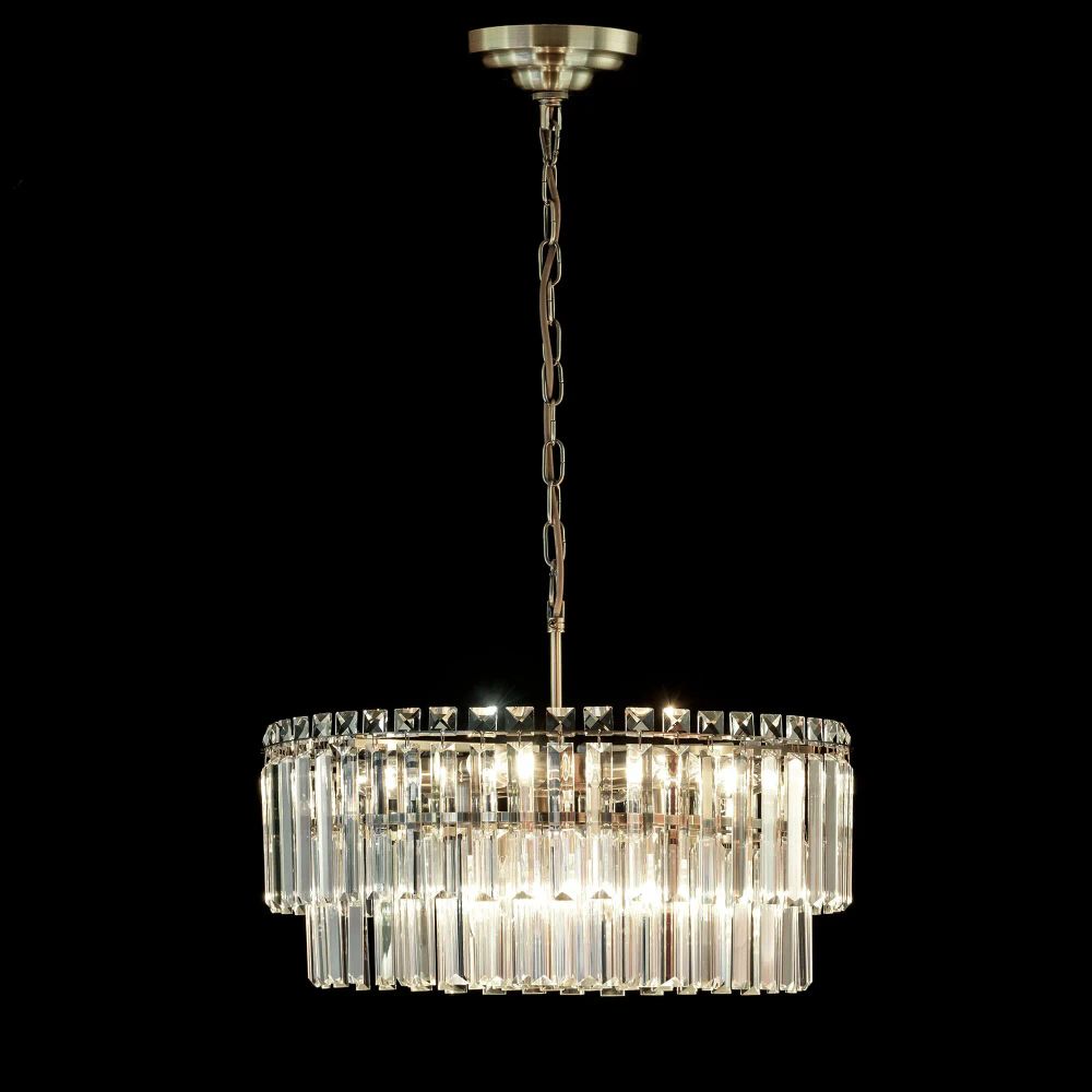 Citilux Фонда CL303193 Люстра хрустальная подвесная Бронза