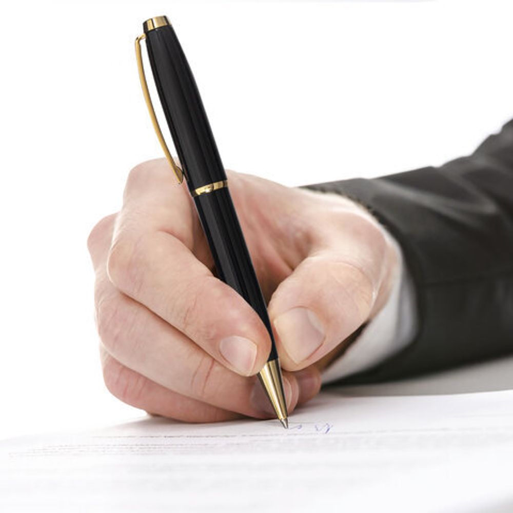 Ручка подарочная шариковая GALANT "ABRIS", корпус черный, золотистые детали, узел 0,7 мм, синяя, 143500