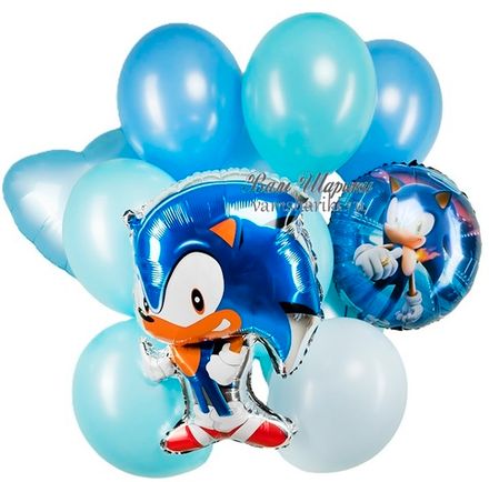 Букет шаров "Крутой Соник"