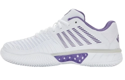 Женские Кроссовки теннисные K-Swiss Express Light 3 Clay - white/purple haze/lunar rock